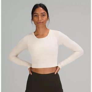 Lululemon Ebb To Street LS Shirt * White Opal